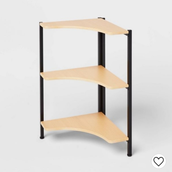 Brightroom Storage & Organization Small Space Wood Storage Black Metal Brightroom